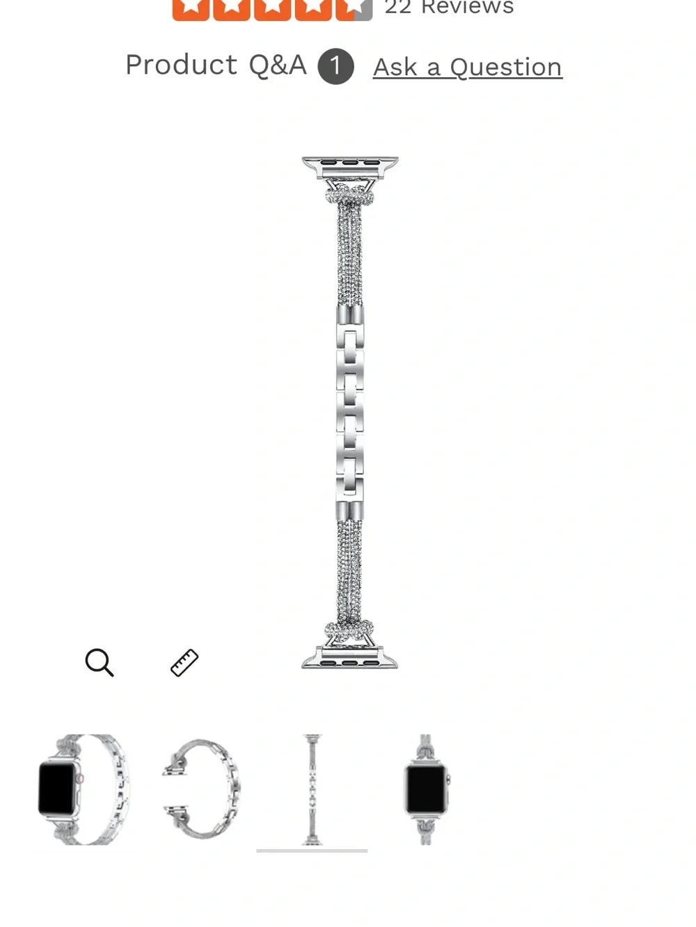 serena faux tennis bracelet Apple Watch band